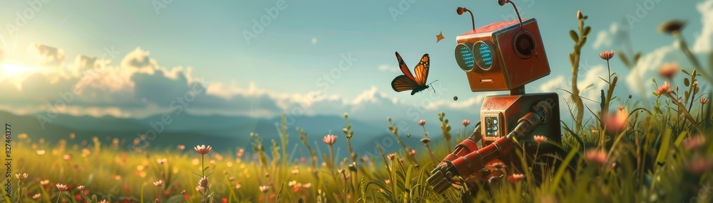 Curious Robot Explores the Beauty of Nature