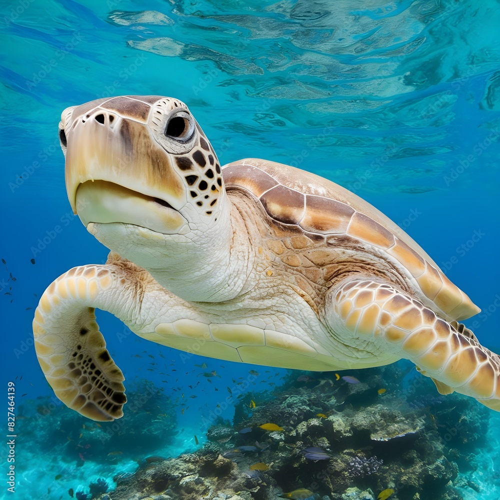 Fototapeta premium green sea turtle