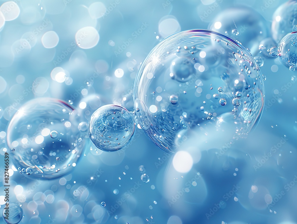 Elegant Modern Design with Light Blue Background,Ethereal Water Droplets: Nature's Elegance Elegant Modern Design with Light Blue Background,Ethereal Water Droplets: Nature's Elegance