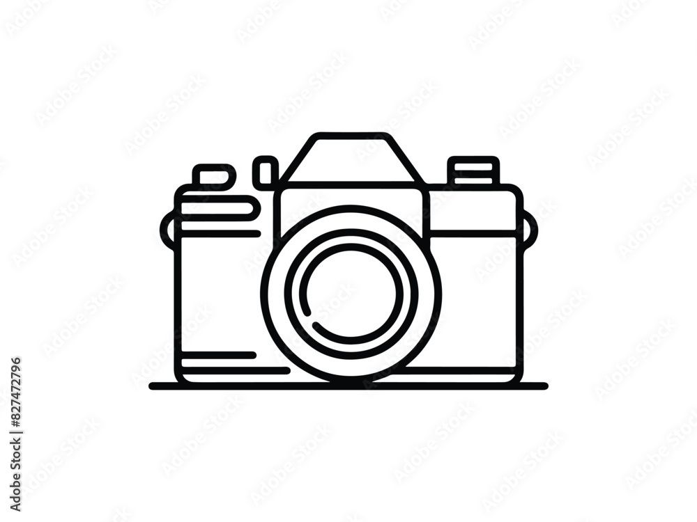 Camera icon design vector image Camera icon design vector image