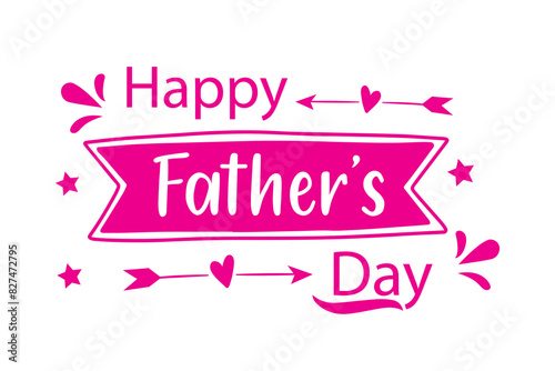 Happy Fathers Day lettering