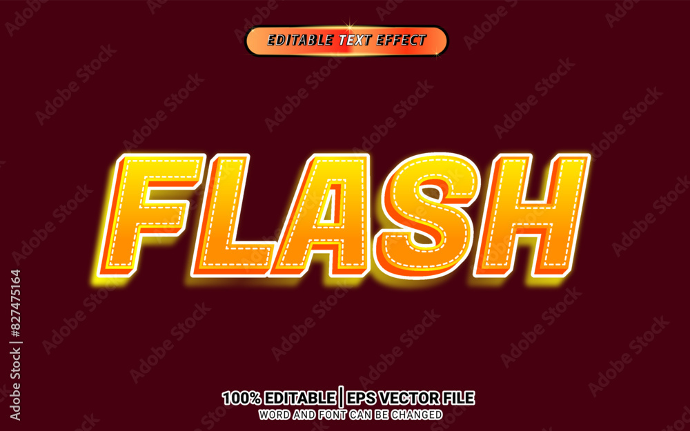 Flash sale 3d editable text effect design Flash sale 3d editable text effect design