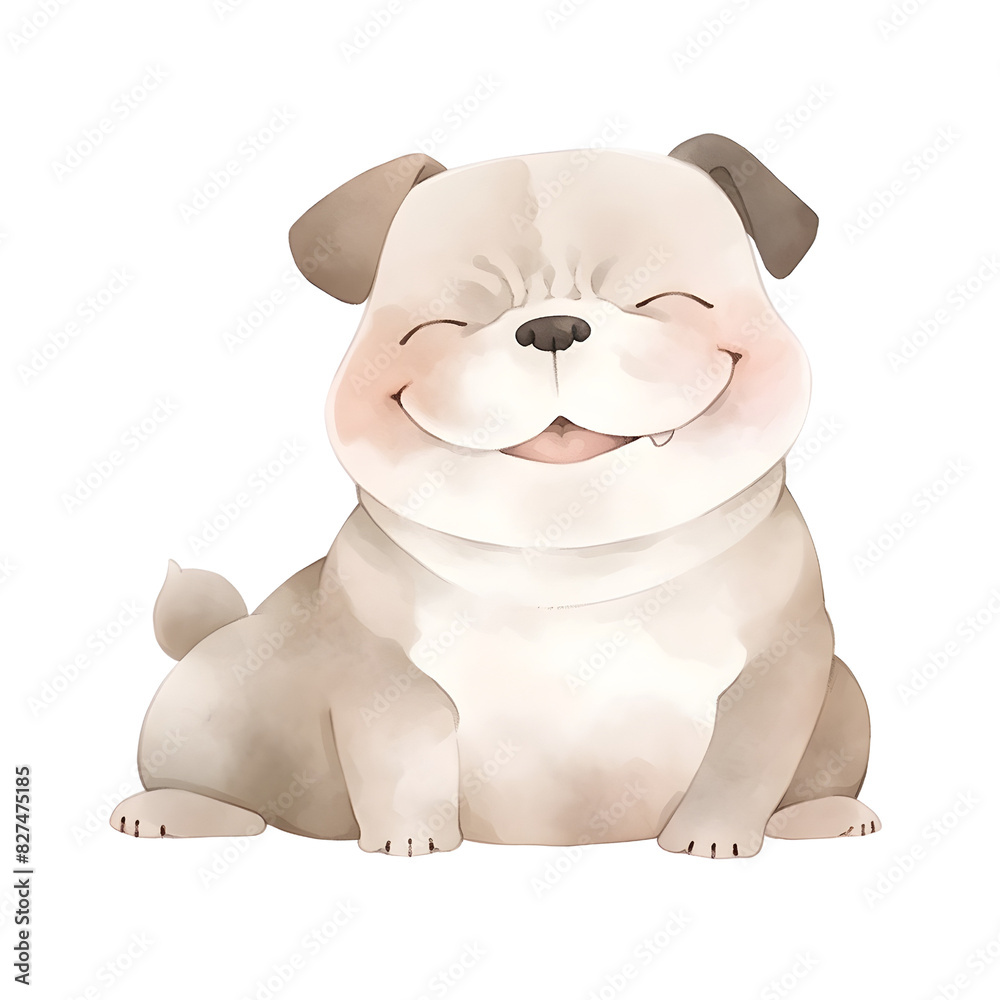 Nursery Bulldog Watercolor Clipart, Cute Dog Illustration, Dog Lovers Design Nursery Bulldog Watercolor Clipart, Cute Dog Illustration, Dog Lovers Design