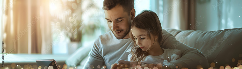 Energy Efficient Family: High Resolution Image of Programmable Thermostat in Action, Demonstrating Cost Savings and Smart Home Technology Benefits Energy Efficient Family: High Resolution Image of Programmable Thermostat in Action, Demonstrating Cost Savings and Smart Home Technology Benefits