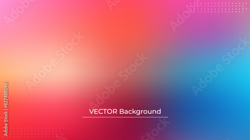 Wallpaper Mural Smooth and blurry colorful gradient mesh background. Modern bright rainbow colors. Easy editable soft colored vector banner template. Premium quality Torontodigital.ca