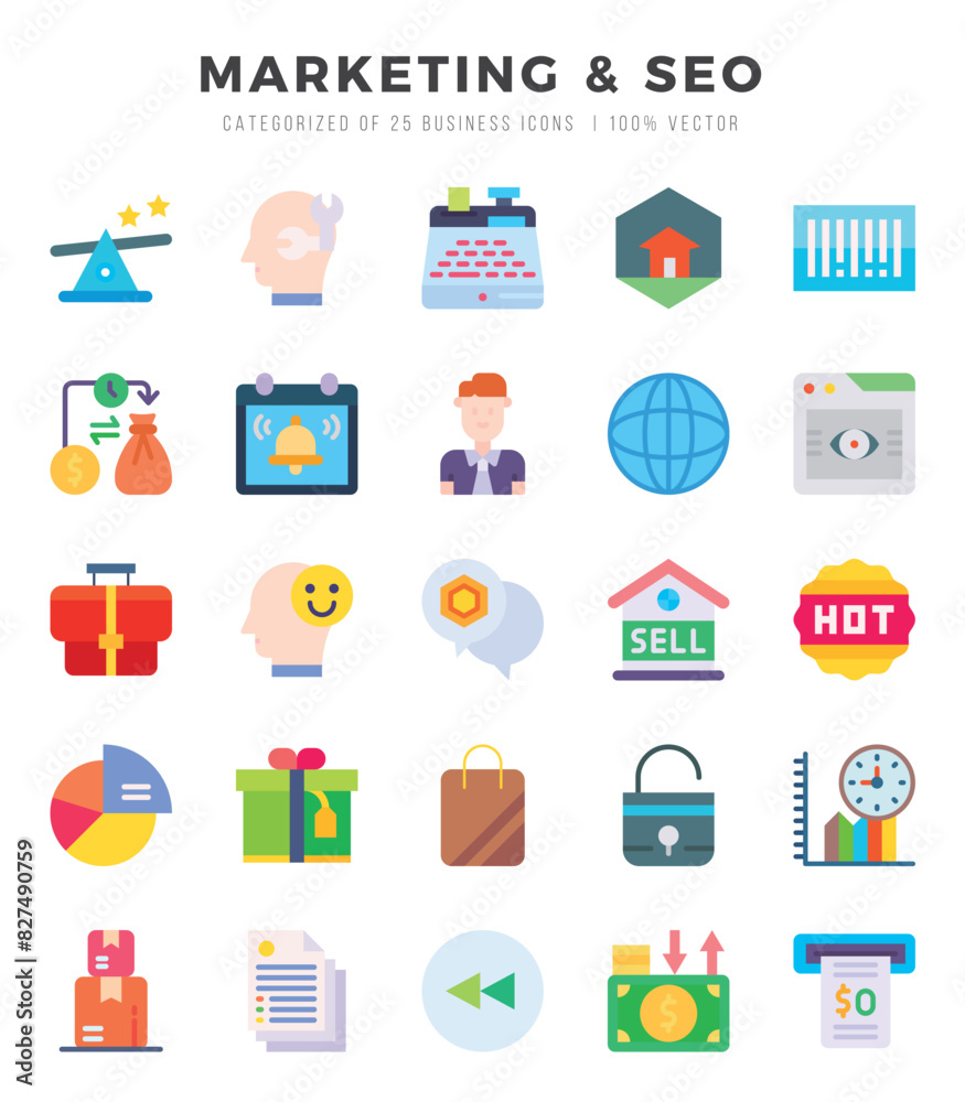 icons set. Marketing & Seo for web. app. vector illustration. icons set. Marketing & Seo for web. app. vector illustration.