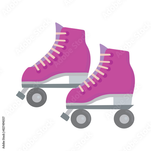 Roller skates icon clipart avatar logotype isolated vector illustration
