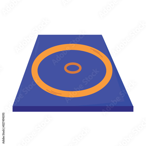 Wrestling mat icon clipart avatar logotype isolated vector illustration