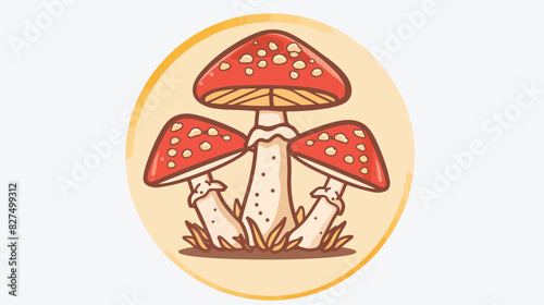 Do not eat wild mushrooms reed forbidden circle sign