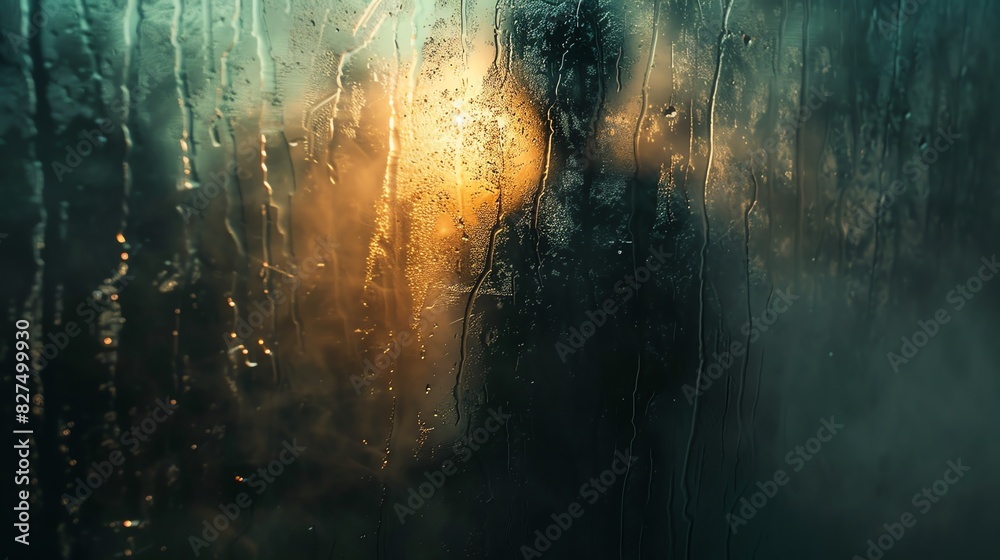 custom made wallpaper toronto digitalA spooky shadow of a person seen through a frosted window, with a faint light creating a chilling, ghostly effect