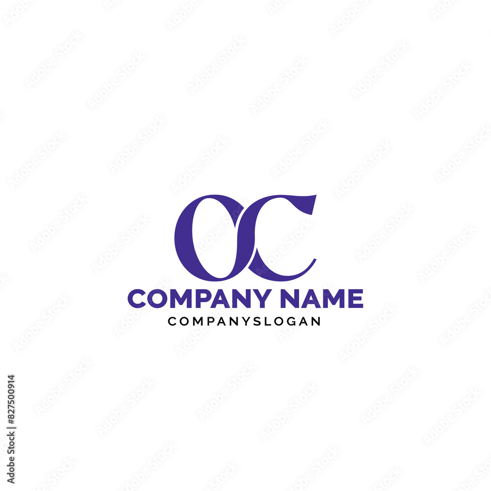 Letter OC logo design, vector logo design, illustration Letter OC logo design, vector logo design, illustration