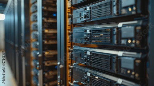 Array of data storage drives in secure server facility for efficient data management