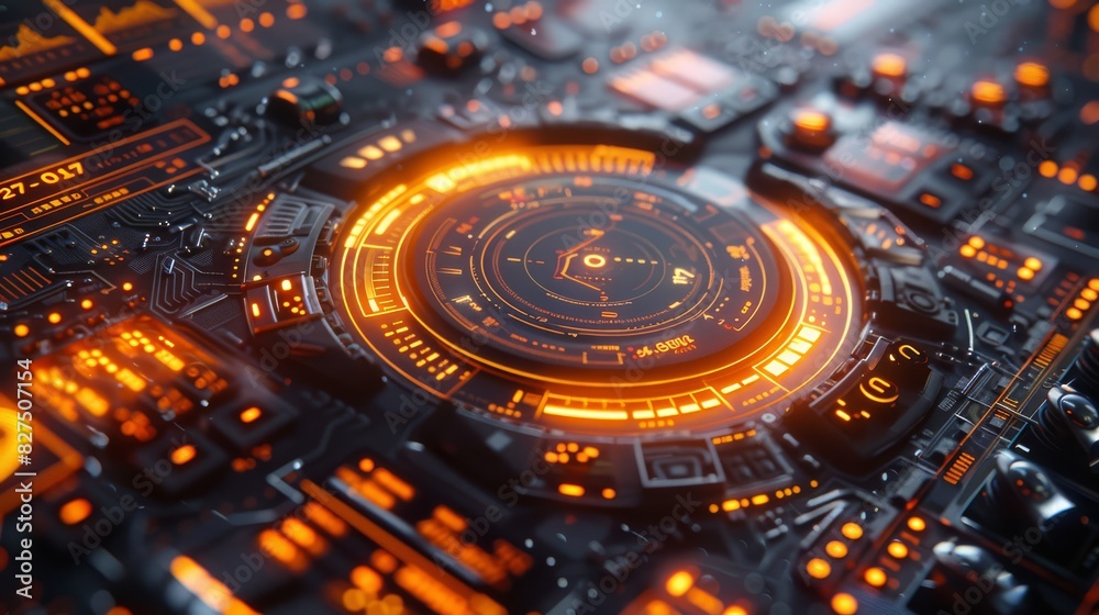 High-tech digital interface for gold trading, futuristic, minimalist High-tech digital interface for gold trading, futuristic, minimalist