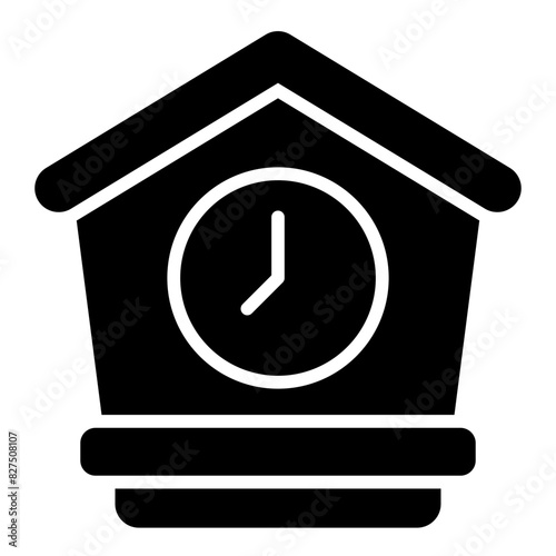 Cuckoo Clock glyph icon