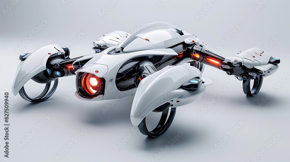 Embracing Tomorrow: Advanced Robotic Drone Technology Soars to New Heights, Blending Precision Engineering and Futuristic Innovation in a Captivating Aerial Display