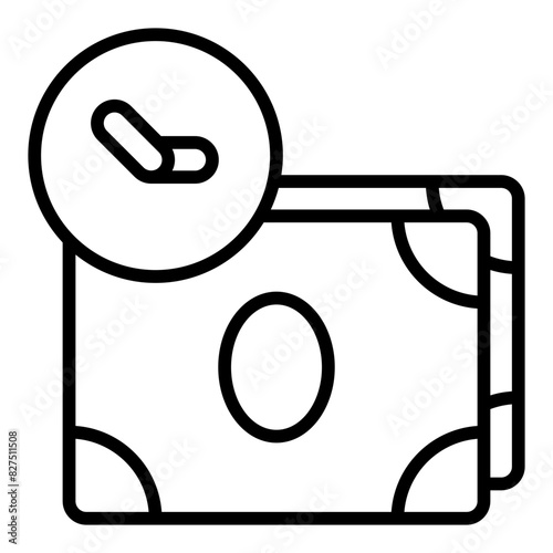 Time is Money line icon