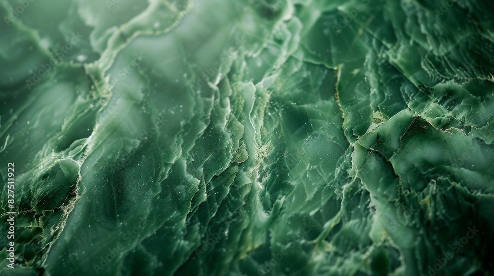 Smooth Polished Jade Surface - Close-Up Textured Green Stone Design for Print, Card, Poster Smooth Polished Jade Surface - Close-Up Textured Green Stone Design for Print, Card, Poster