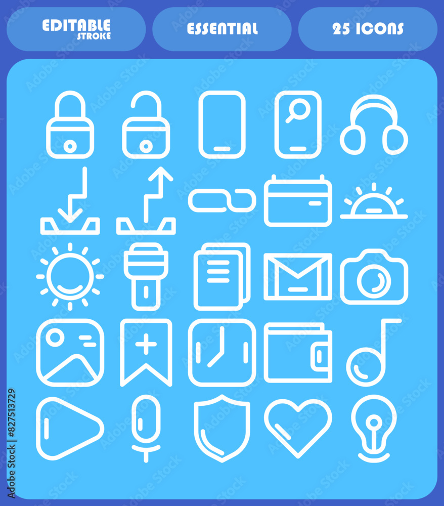 collection of user interface icon sets in the form of editable strokes, collection of business and usability icons collection of user interface icon sets in the form of editable strokes, collection of business and usability icons