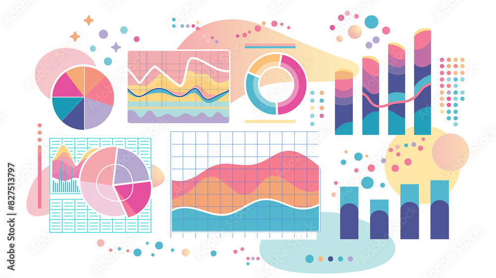 金融、経済のイメージ,ファイナンシャルグラフ