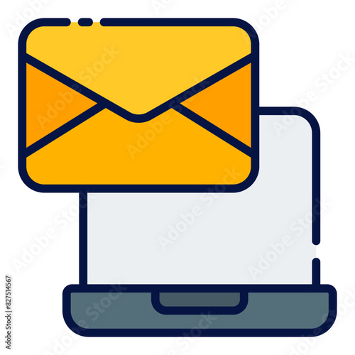 Email filled line icon