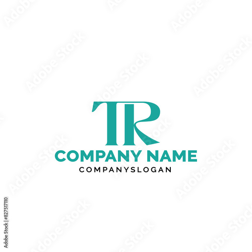 Letter TR logo design, vector logo design, illustration 