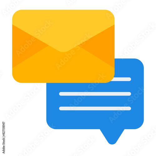 Correspondence flat icon