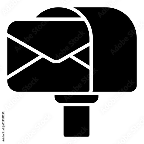 Mailbox glyph icon