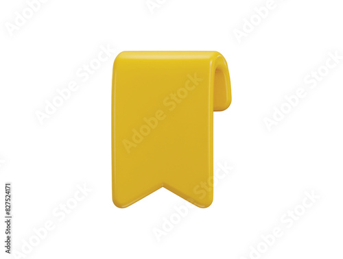 book mark icon 3d rendering vector illustration