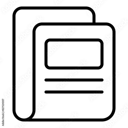 Newsletter line icon