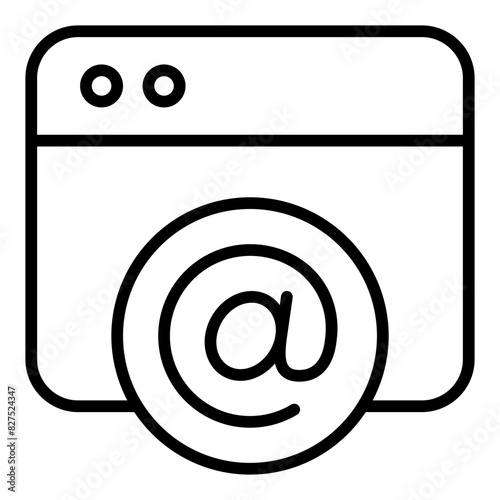Web Mail line icon