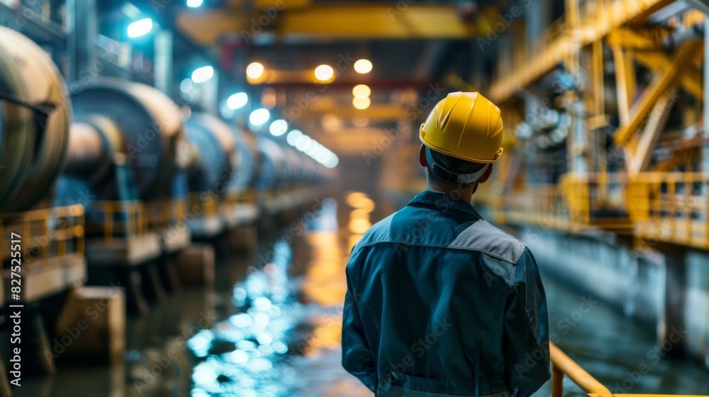 Dedicated Engineer Monitoring and Maintaining Efficiency in a Hydroelectric Power Plant Dedicated Engineer Monitoring and Maintaining Efficiency in a Hydroelectric Power Plant
