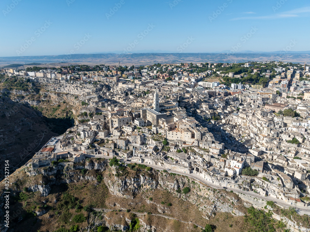 Fototapeta premium Aerial View - Sassi di Matera, Italy