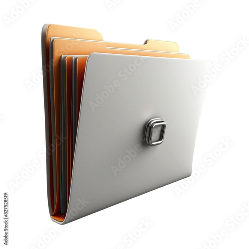 file folder isolated on transparent background