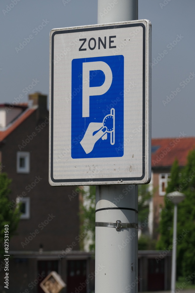 Pay for Parking zone sign Pay for Parking zone sign