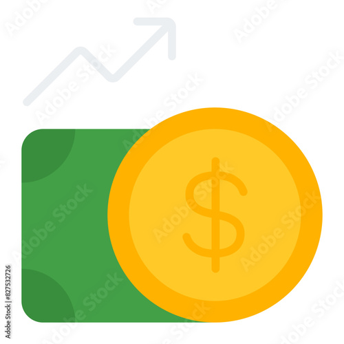 Inflation flat icon