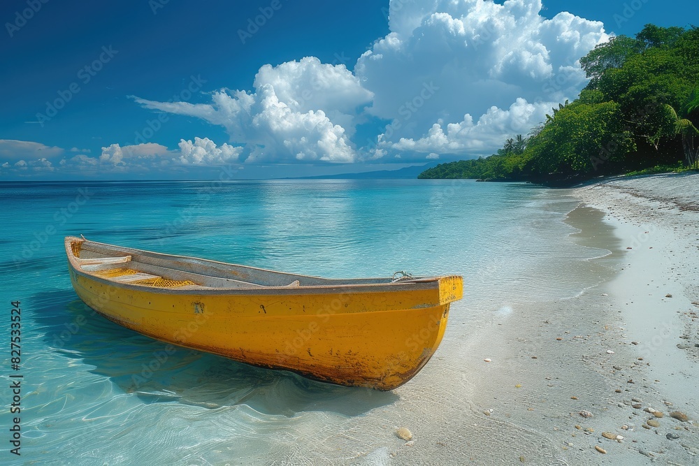 Sandy Beach Bliss: Canoeing in Paradise Waters Sandy Beach Bliss: Canoeing in Paradise Waters