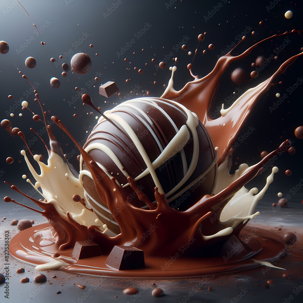 Fototapeta premium milk chocolate