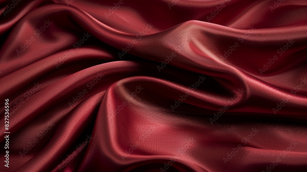 Luxurious Deep Red Silky Fabric with Soft Smooth Texture Ideal for Fashion Design, Interior Decor, and Elegant Backdrops Luxurious Deep Red Silky Fabric with Soft Smooth Texture Ideal for Fashion Design, Interior Decor, and Elegant Backdrops