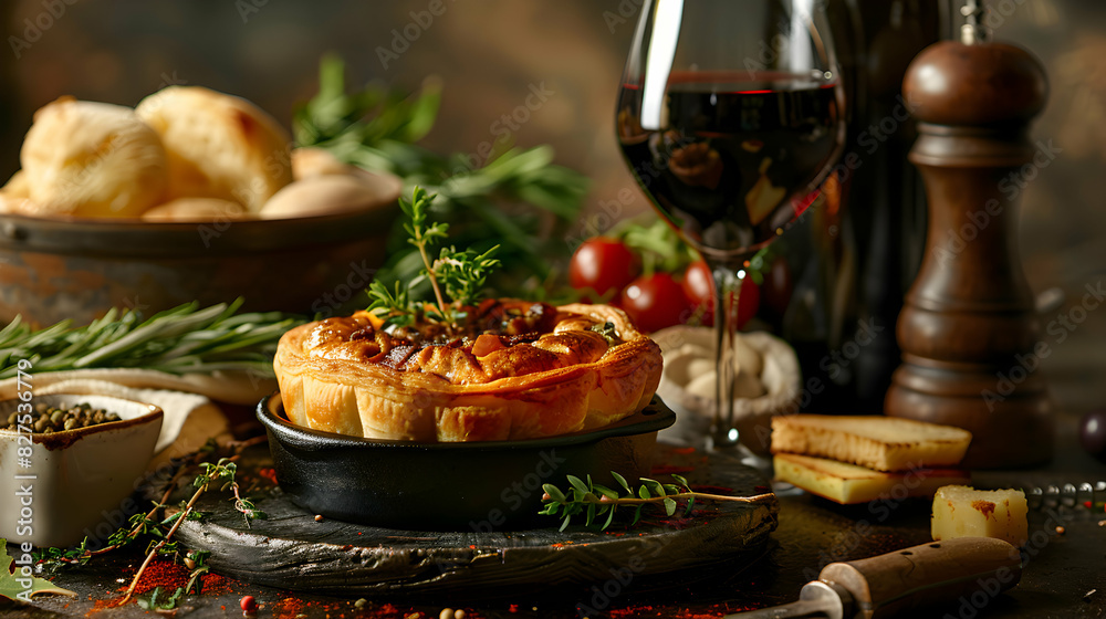 Wine Pairing with Comfort Food: High Resolution Image Featuring Delicious Pairings with Glossy Backdrop, Showcasing Warm and Hearty Flavors