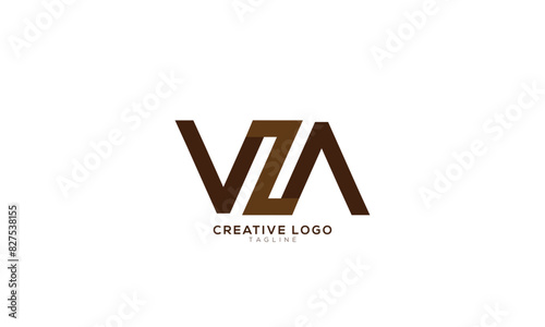 VZA Abstract initial monogram letter alphabet logo design photo