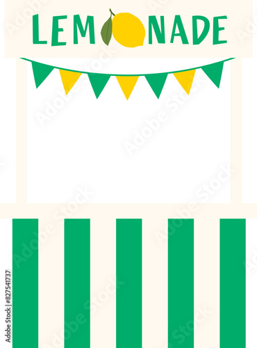 Fresh lemonade stand vector