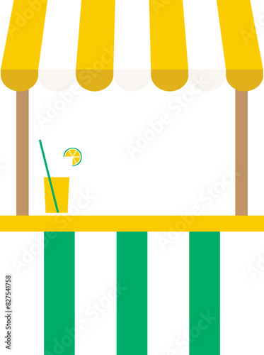 Fresh lemonade stand vector