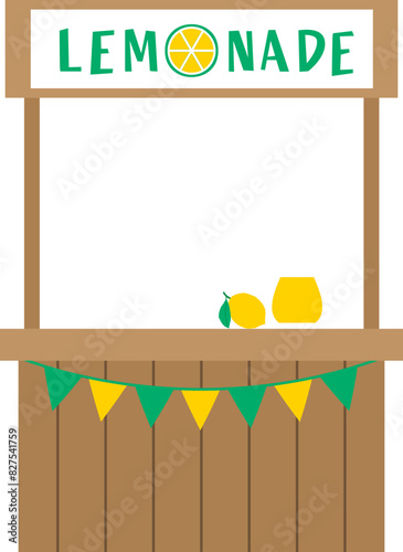 Fresh lemonade stand vector