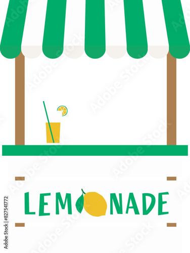 Fresh lemonade stand vector