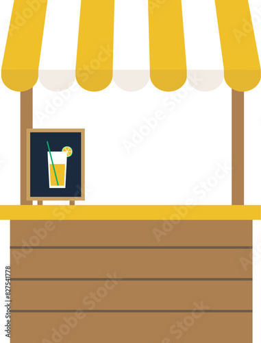 Fresh lemonade stand vector