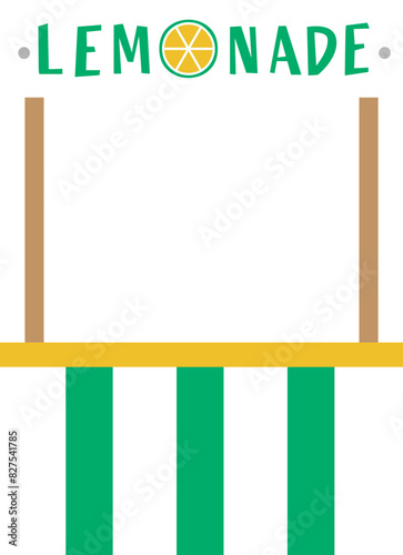 Fresh lemonade stand vector