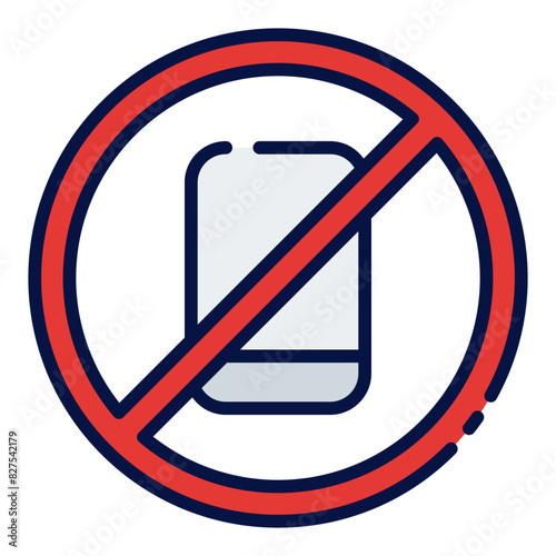 No Phone filled line icon