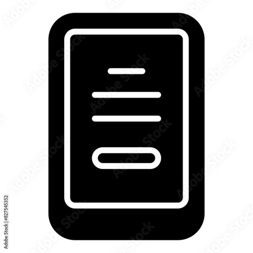 Smartphone glyph icon