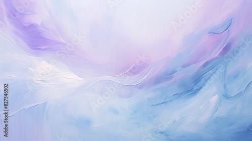 水色と紫の油絵背景_3