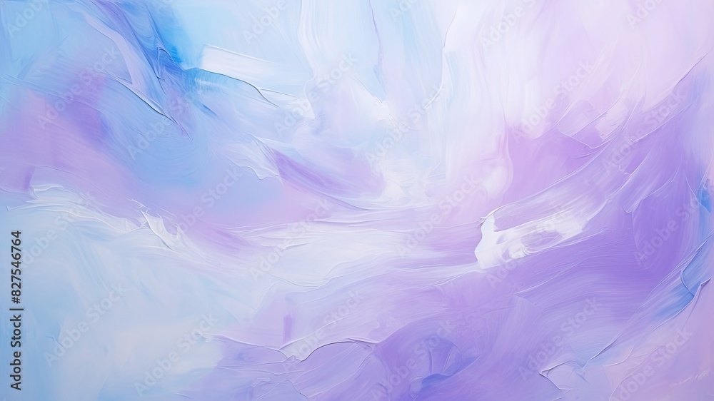 水色と紫の油絵背景_4